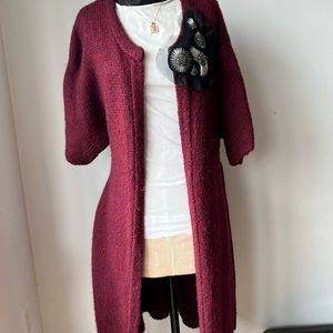 Knit long sweater